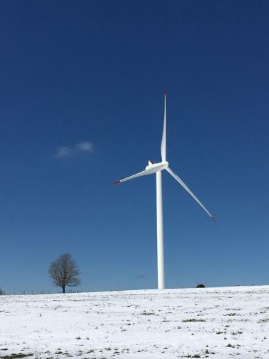 Windenergie auf dem Mont Crosin