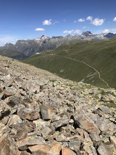 Aufstieg zur Chammana Segantini